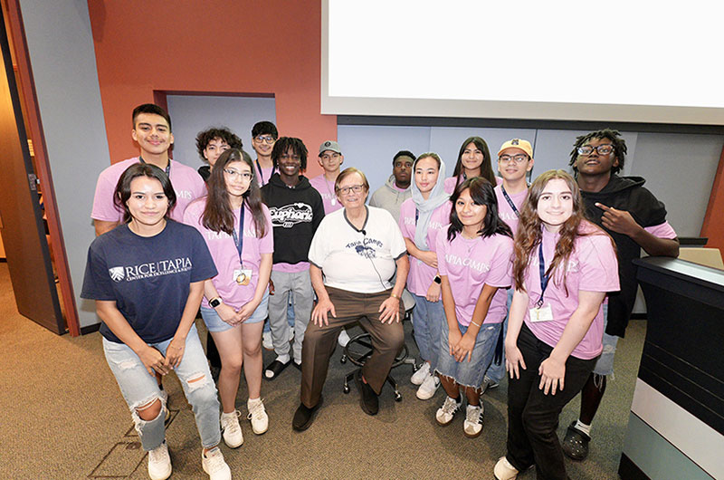 Students with Dr. Tapia