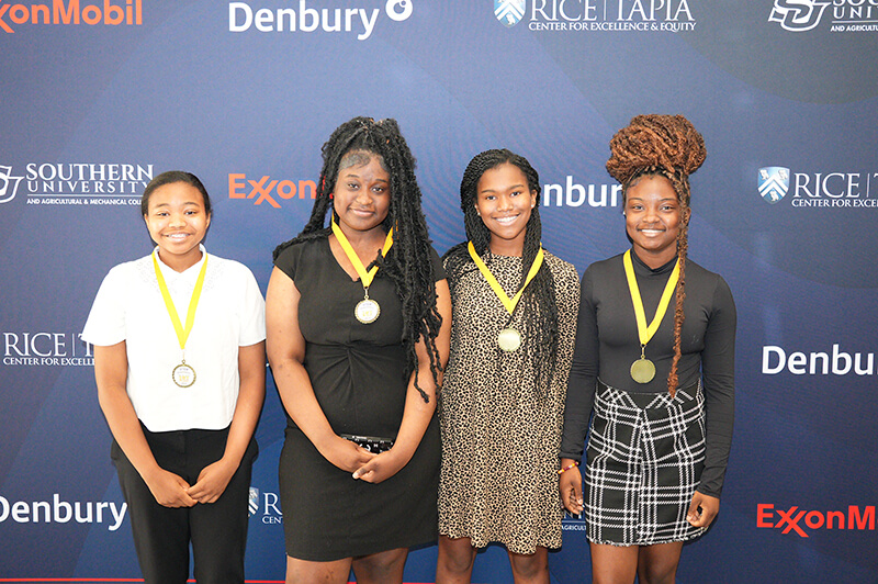 Students with medals