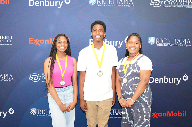 Students with medals