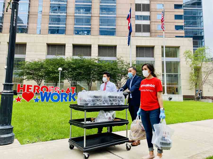 Delivering meals to the Texas Medical Center